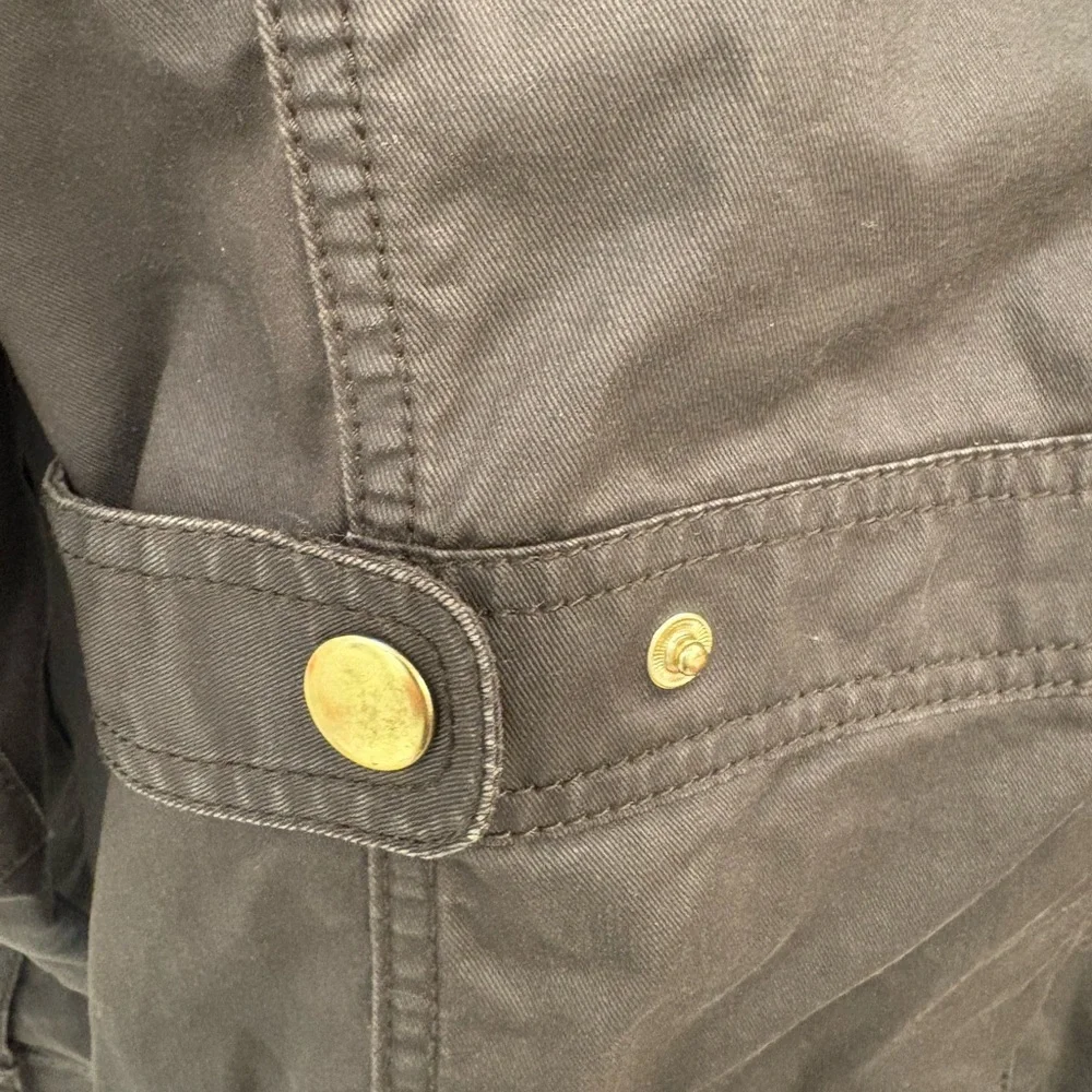 J. Crew Downtown Olive Green Utility Waxed Field Jacket Size XS